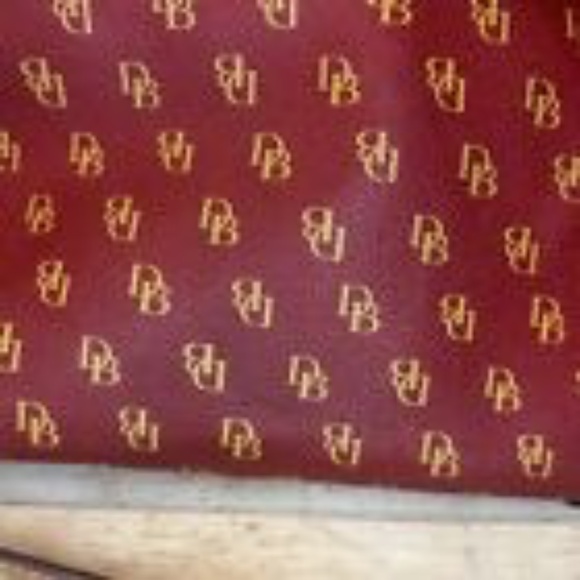 Dooney & Bourke Greta Satchel Handbag Red and Tan Large Purse Used - Picture 6 of 15